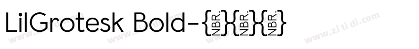 LilGrotesk Bold字体转换 LilGrotesk Bold字体转换